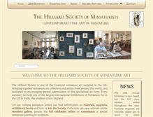 Tablet Screenshot of hilliardsociety.org